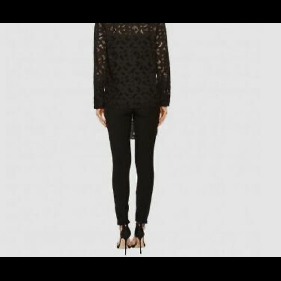 NEIL BARRETT Black Cotton Lace Tunic Top - S - Picture 5 of 16